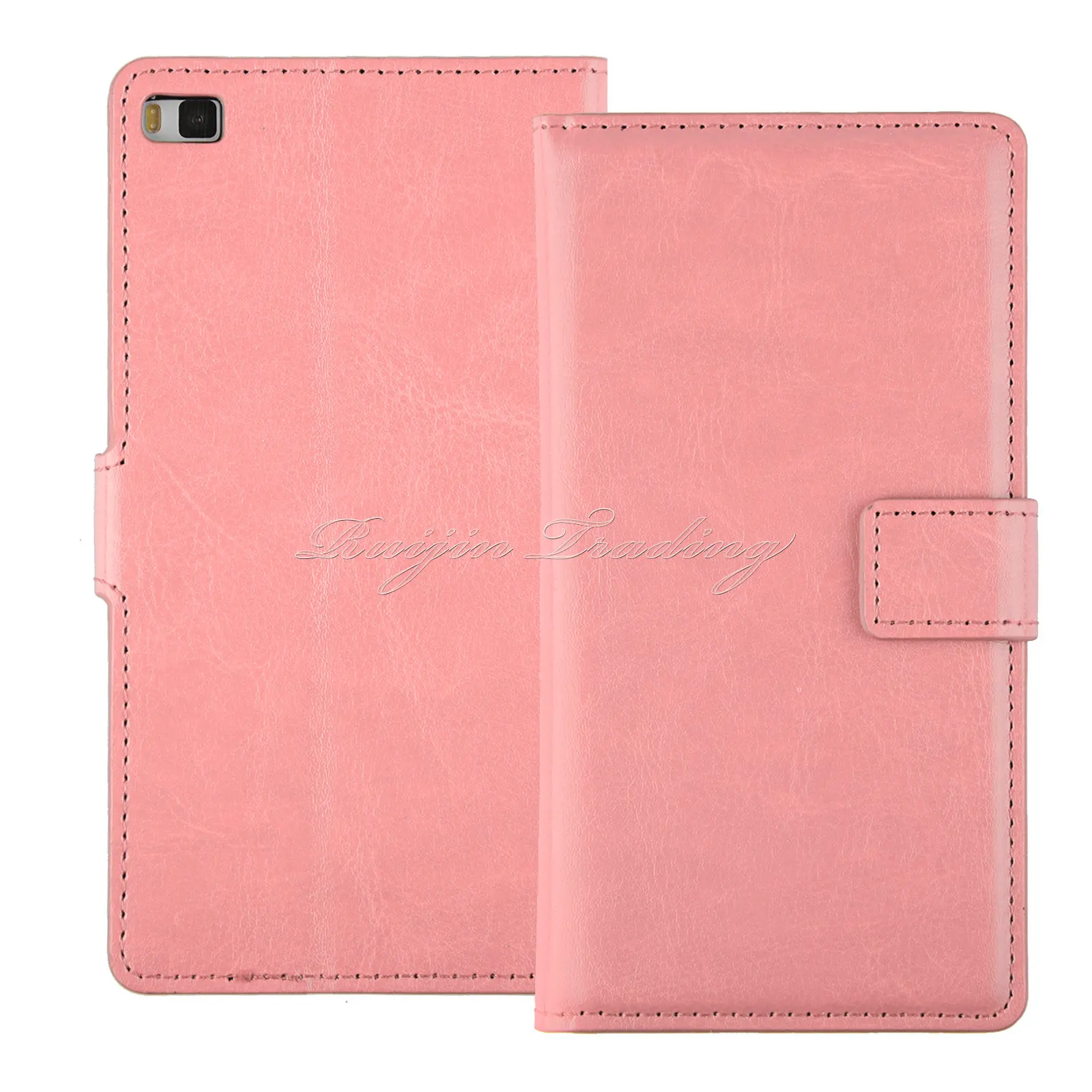 Роскошь кожи сальто Стенд мобильный чехол для телефона huawei P7 P8 lite Y330 бумажник с