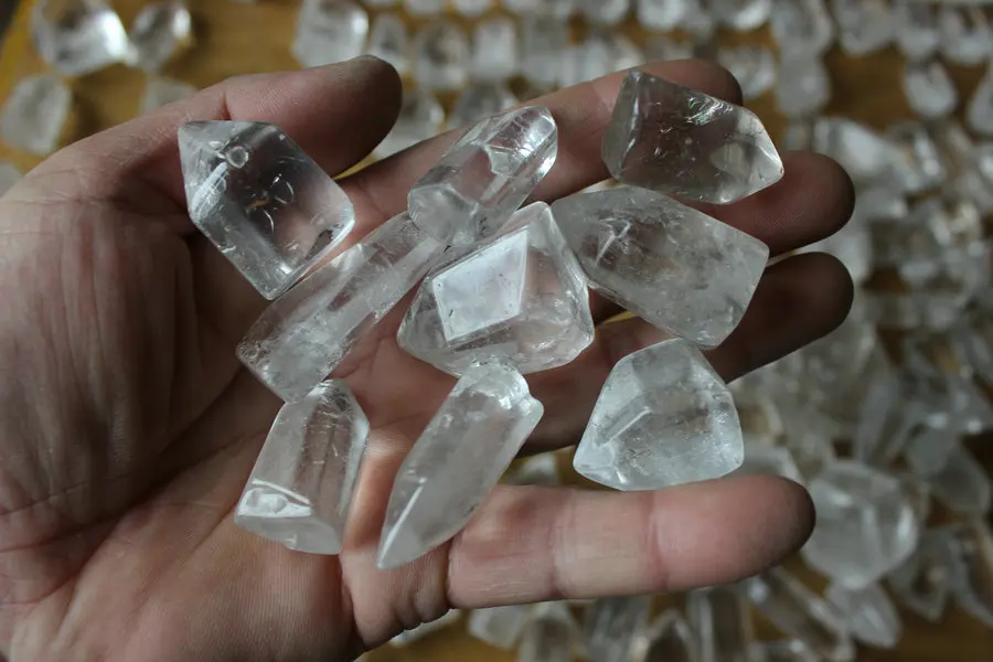 10 шт. натуральный прозрачный кварцевый кристалл | Дом и сад