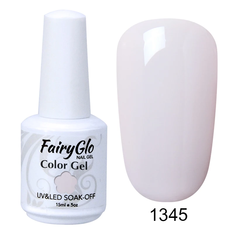 1345 FairyGlo, УФ-гель для ногтей, 15 мл, чистый цвет, Гель-лак для ногтей, светодиодный, лампа, Гель-лак, краска, Гель-лак, Лаки, тиснение, гибридный лак, чернила - Цвет: 1345