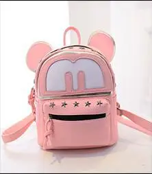 2015 new kanken classic school backpacks Animation cartoon cute mickey backpack Casual style PU leather free shipping | Багаж и сумки