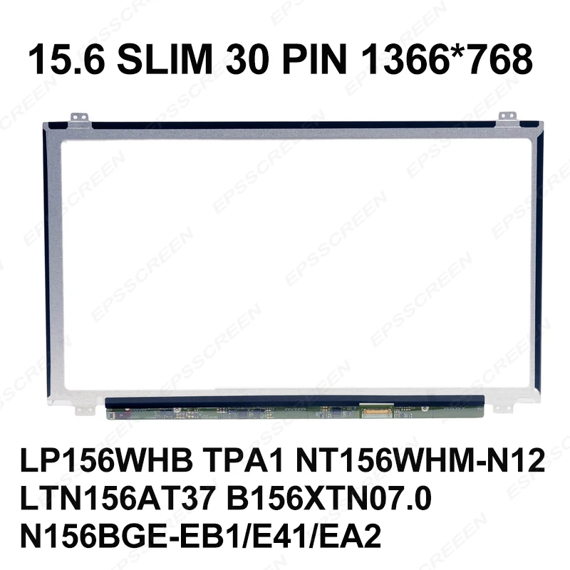 new 15 6 inch slim replacement led lcd panel for dell 15r 5547 3541 3542 3543 matrix edp 30 pin laptop hd 1366768 free global shipping