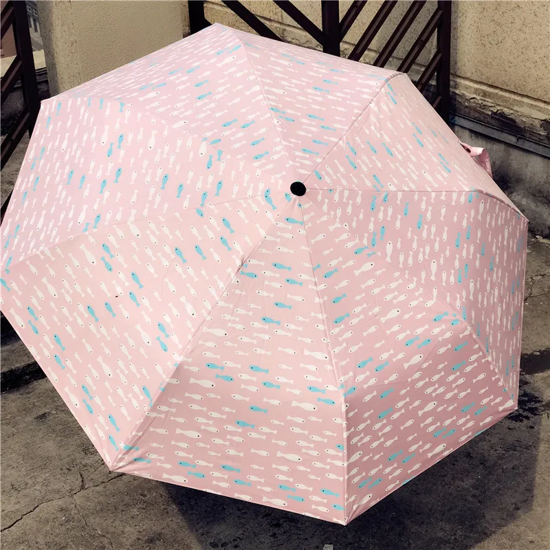 Женский складной зонт от дождя брендовые розовые Солнцезащитные Зонтики с
