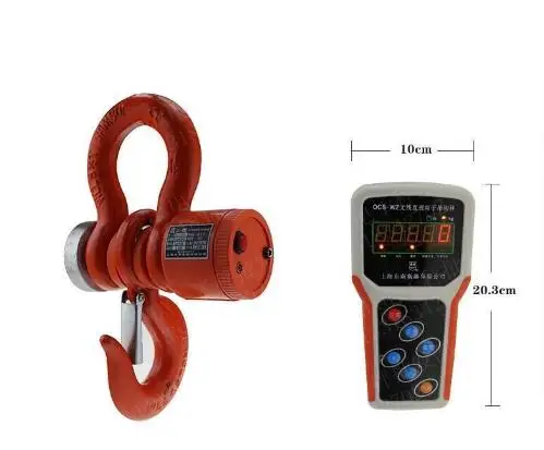 5T Беспроводные цифровые электронные подвесные весы с ручным измерителем