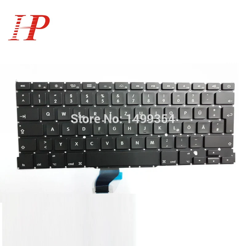 Новая немецкая клавиатура для Apple Macbook Pro Retina A1502 13 ''Замена немецкой