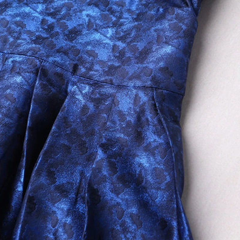 Женское жаккардовое платье VOA длинное платье-туника с высокой талией и коротким