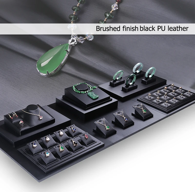 Набор украшений из черного дерева подставка Держатель витрины кольцо серьги