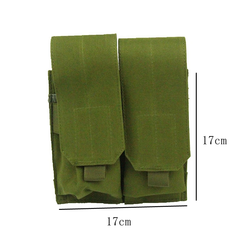 

Outdoor Army Green Sand Black Utility Double Large Magazine Clip Pouch Can be add on Tactical Vest Backapck Black Green Sand
