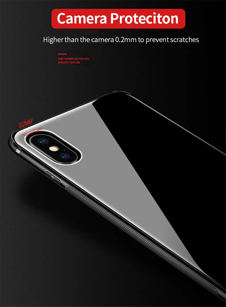 Essager класса люкс Стекло чехол для iPhone X 8 7 Plus мобильный телефон оболочки закаленное Стекло задняя крышка для iPhone 8 Plus, 7 Plus, iPhone X 10 Coque Fundas Capinha