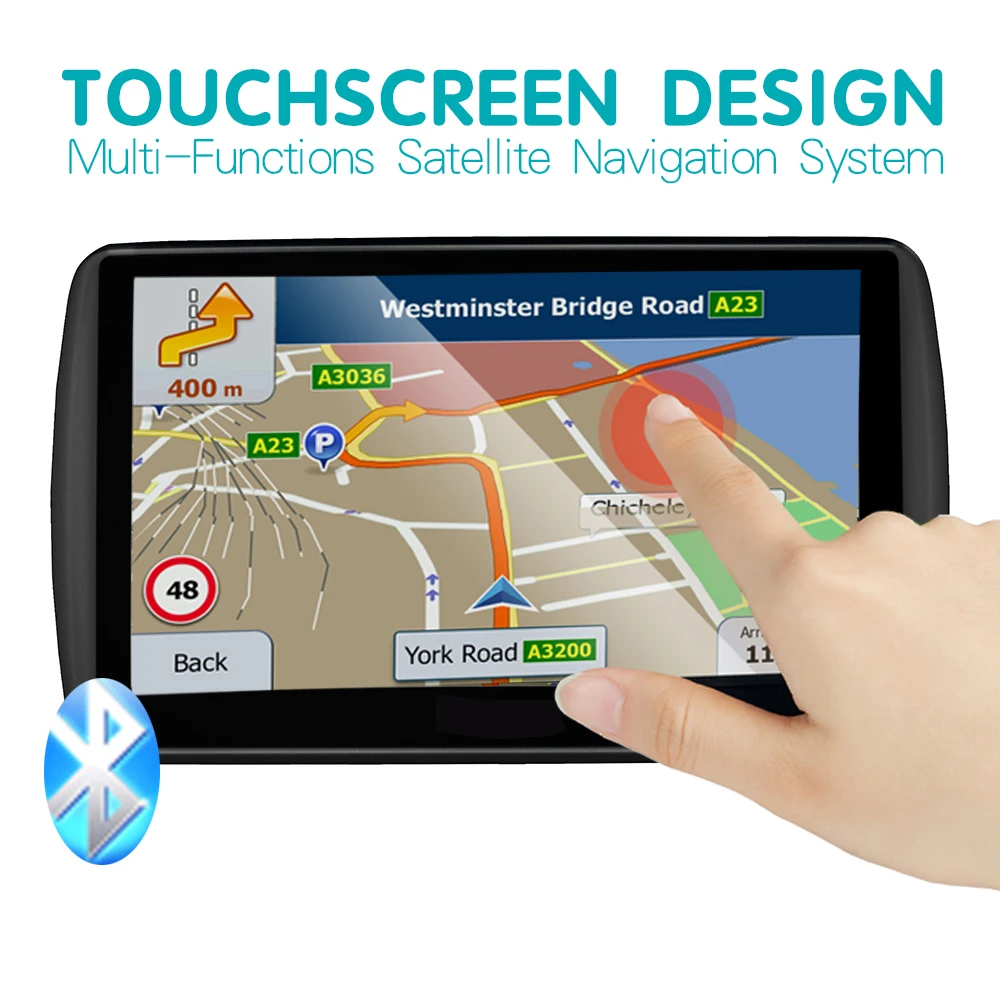 Gps автомобильный навигатор 7 дюймов HD lcd емкостный экран FM Bluetooth Голосовая