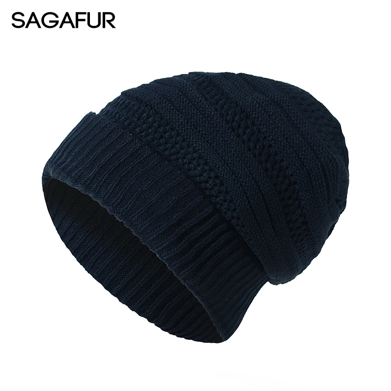 Для отдыха Skullies шапочки для мужчин зимние Кепки женщин трикотажные Шапки женский