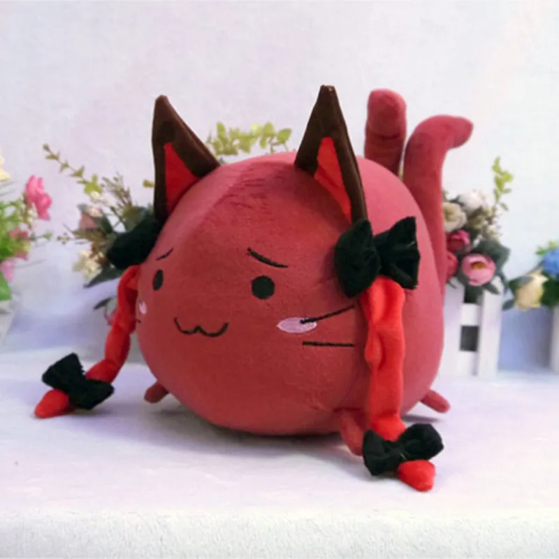 Коричневый Аниме «TouHou Project» с плюшевой подкладкой Игрушка cos KAENBYOU RIN набитая Игрушки куклы подарок на день рождения для вашего ребенка - Цвет: Коричневый