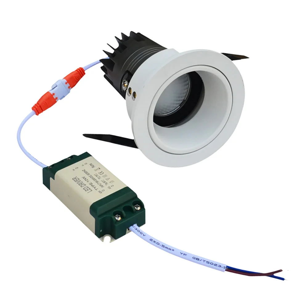 Led лампочка с регулируемой 7 Вт 10 потолочный COB светильник s AC85 265V светодиодные