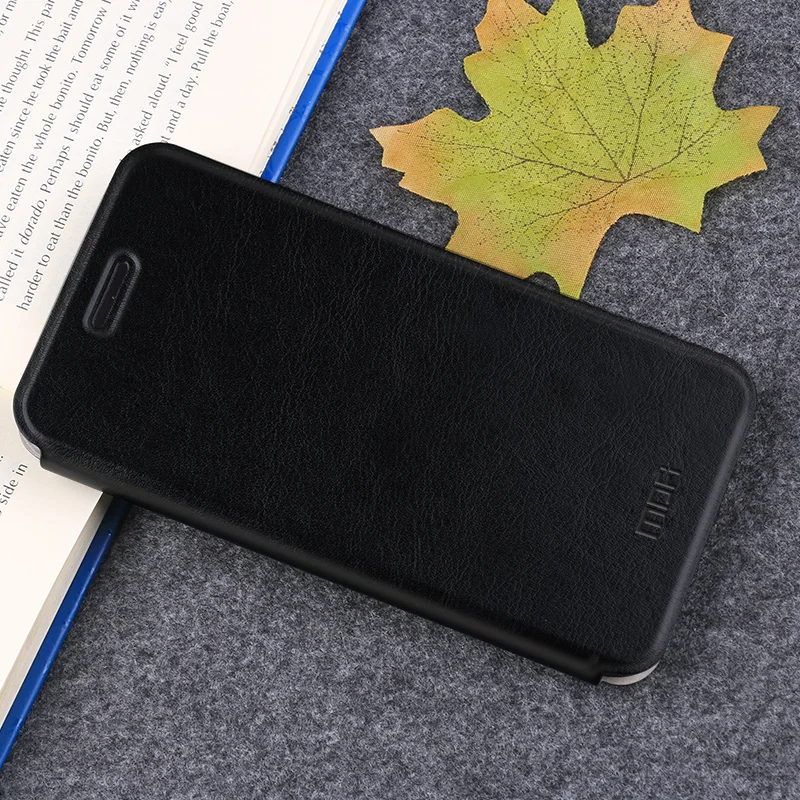 Черный Для Xiaomi Mi 8 Lite чехол MOFI флип из искусственной кожи чехол-подставка s для Xiaomi Mi 8 Lite Чехол-книжка в стиле книги - Цвет: Черный