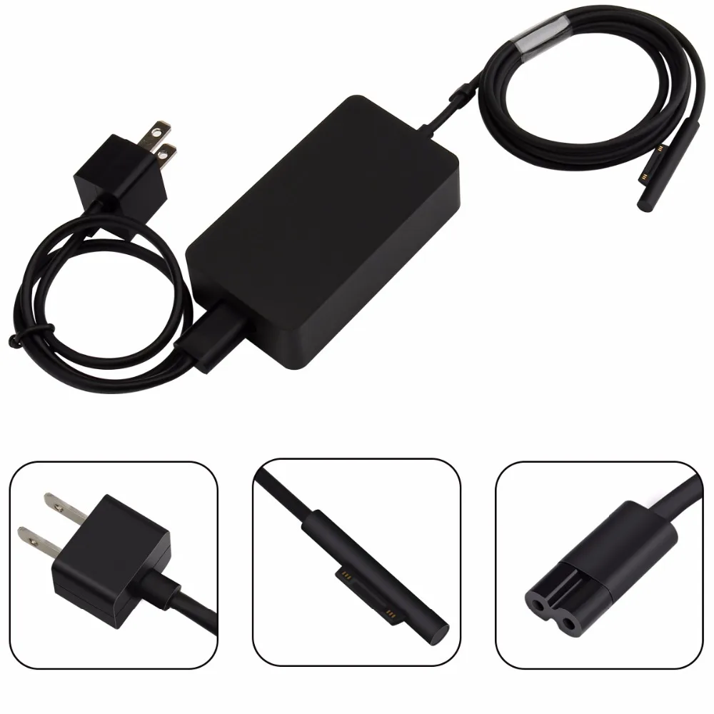 DC 15V 4A 65W источник питания с 5V 1A USB портом AC зарядное устройство адаптер питания для microsoft Surface Book Laptop Pro 3 Pro 4 Pro 5