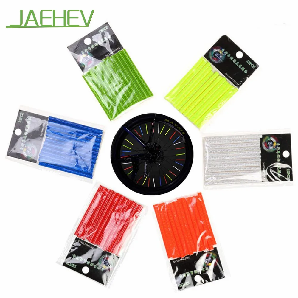 12 шт. Колёса для велосипеда обода говорил Отражатели Светоотражающие гору трубки