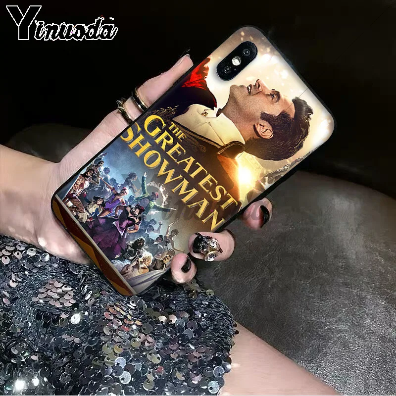 11pro MAX The Greatest Showman умный чехол черный мягкий для телефона iPhone X XS 6 6s 7 7plus 8 8Plus 5 5S SE