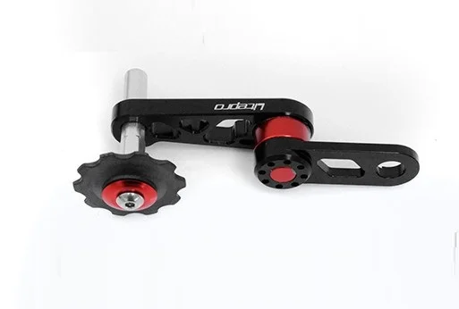 Black Red Litepro цепное колесо для велосипеда направляющее колесо 42 T овальный диск направляющее устройство для цепи серебро черный красный для складной велосипед BMX - Цвет: Black Red