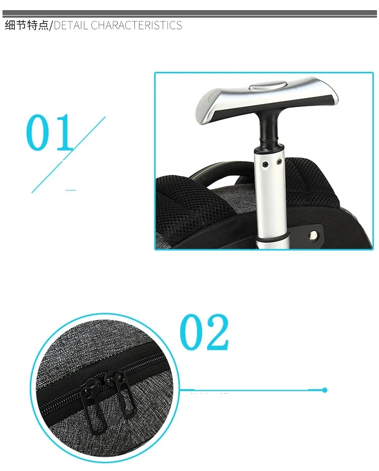 Travel Rucksack Bag Wheeled Backpack For Men Cabin Luggage Trolley Bags With Wheels Business Carry On Rolling Luggage Suitcase