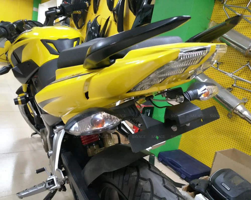 Держатель рамки номерного знака для Bajaj Pulsar 200NS 180NS 150NS 135NS 200/180/150/135 NS кронштейн