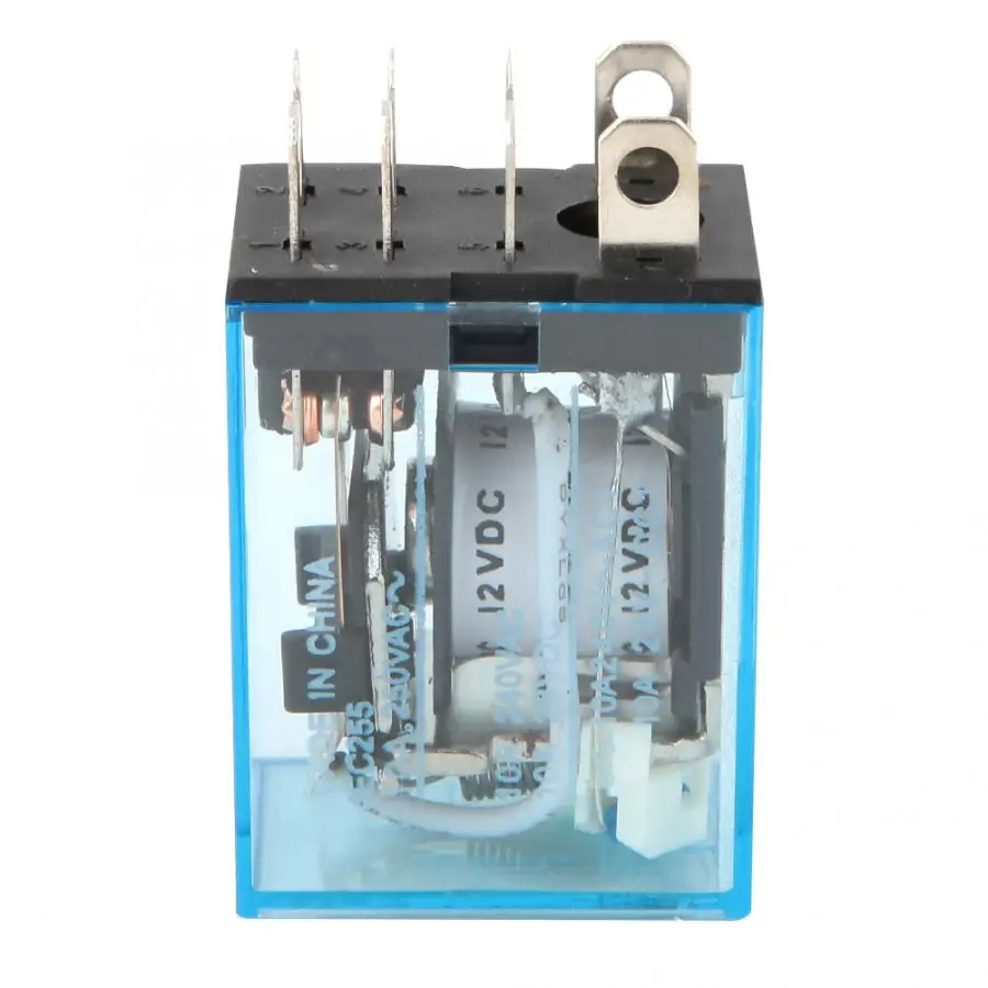 10 шт. LY2N J 5A AC/DC 8Pin DPDT Электромагнитная катушка реле питания промежуточное DC12V DC24V