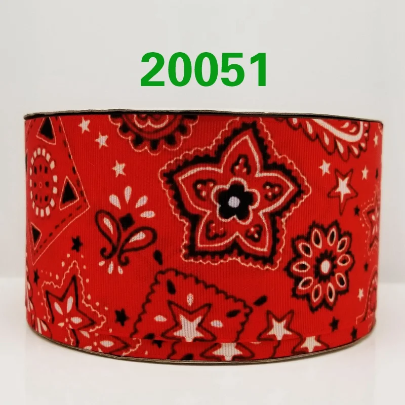 20051 Новое поступление ленты аксессуары для волос лента 10 ярдов печатные корсажные ленты 16725 - Цвет: 20051