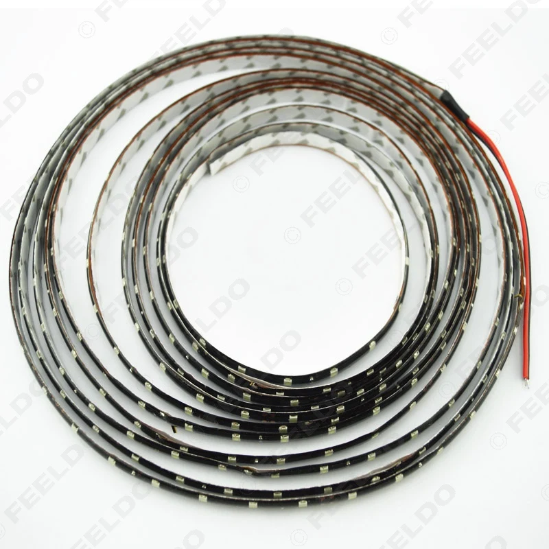 

FEELDO 5Pcs Car 12V 5m 3528SMD 300 Leds Waterproof Decoration LED Strip Light DRL Light #MX900