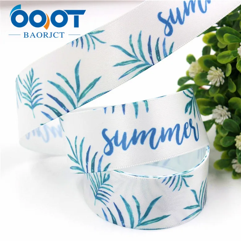 3 OOOT BAORJCT 179231, фрукты мультфильм атласные ленты, 25 мм, 10 ярдов лента для шитья, DIY головной убор аксессуары ручной работы материал - Цвет: 3
