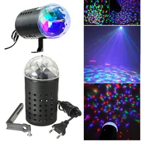 euus plug new rgb 3w crystal magic ball laser stage lighting for party disco dj bar bulb lighting show