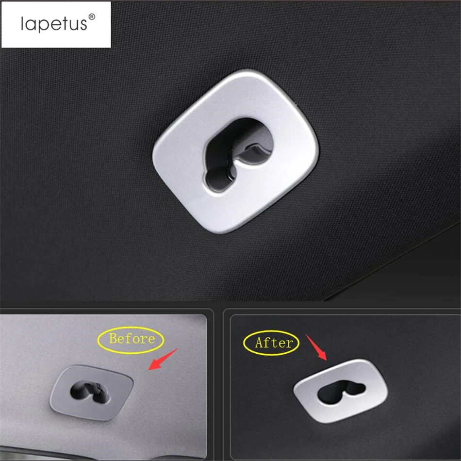 

Lapetus Accessories Fit For Porsche Cayenne 2018 - 2021 ABS Rear Roof Back Hook Buckle Decorative Molding Cover Kit Trim 4 Piece