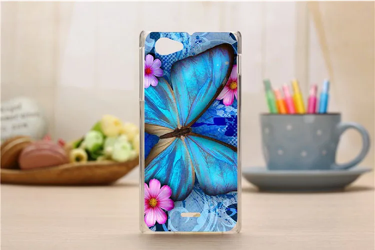Высокое качество diy цветной Жесткий pc Пластиковый чехол для телефона sony Xperia J ST26i
