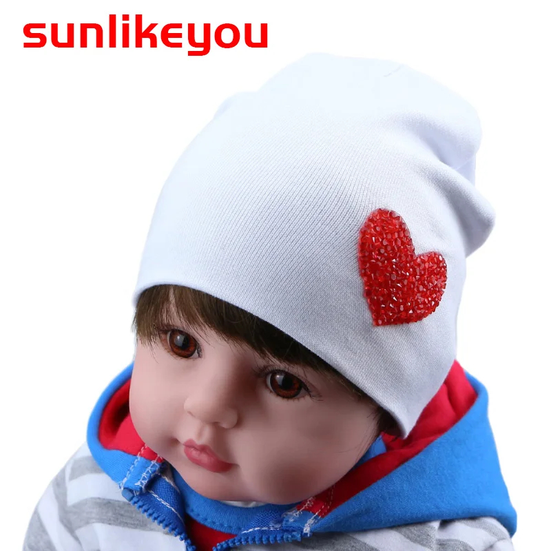 Sunlikeyou унисекс зимняя шапка для новорожденных мальчиков и девочек детская стразы