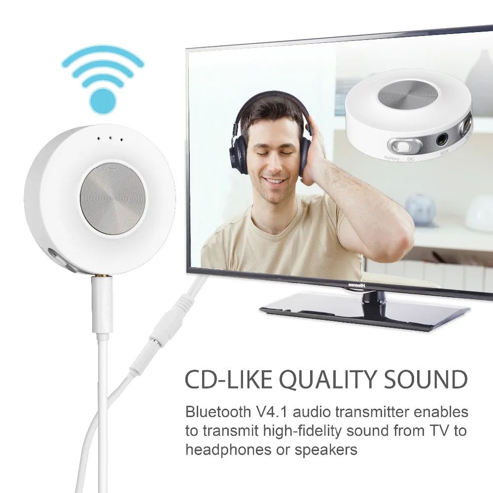 Avantree aptX Bluetooth передатчик с низкой задержкой для ТВ двойная связь двух