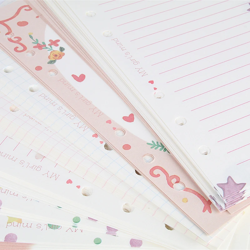 MaoTu Kawaii цветная наполнительная бумага с листьями спиральная записная книжка