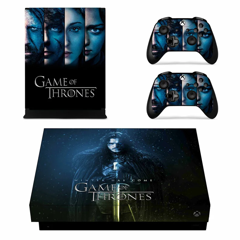 Виниловая кожа xbox one x skins наклейка Игра престолов наклейка s Pegatinas Adesivo для xbox one x консоли и двух контроллеров