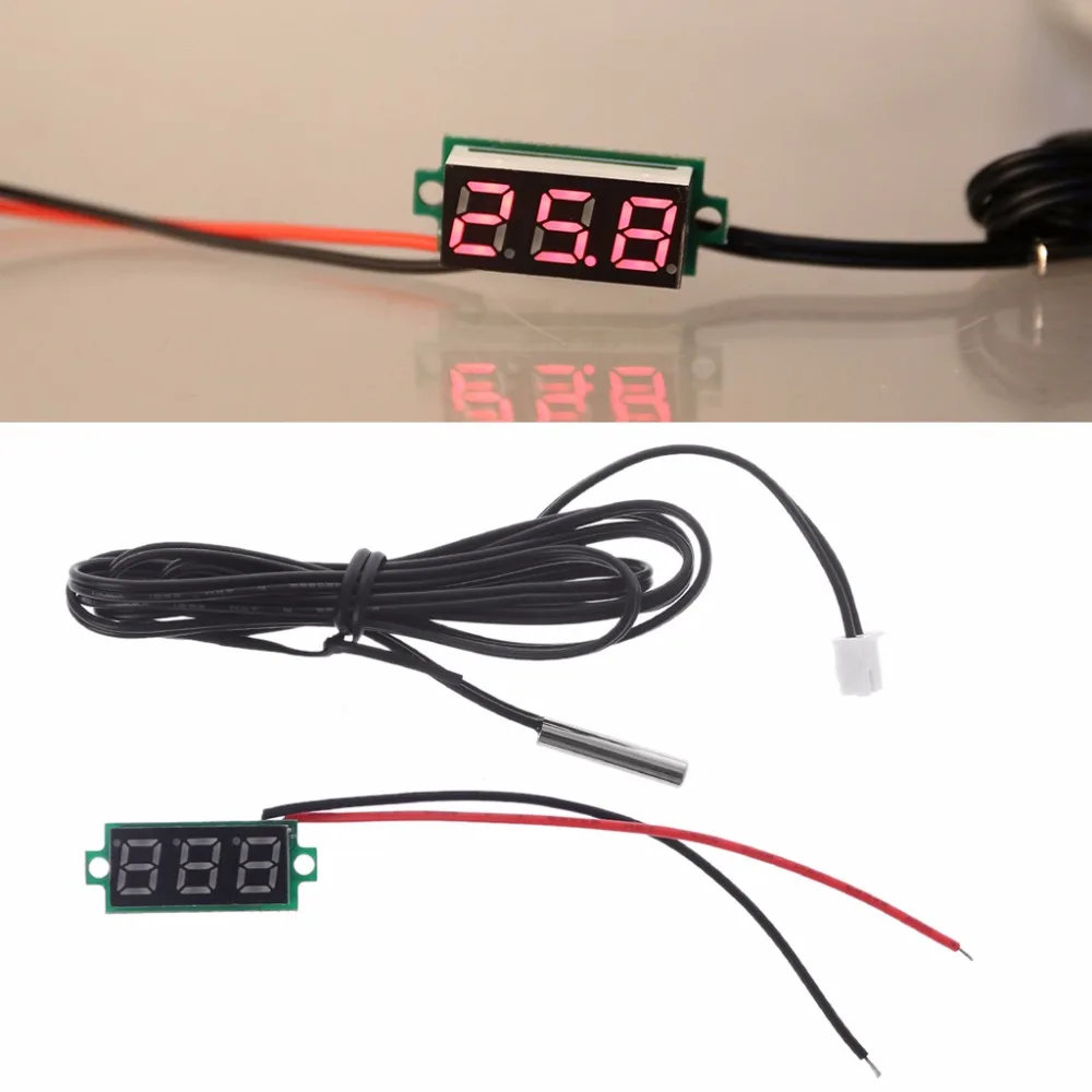 0.28" Display Digital Thermometer With NTC Metal Probe Temperature Sensor Detector | Инструменты