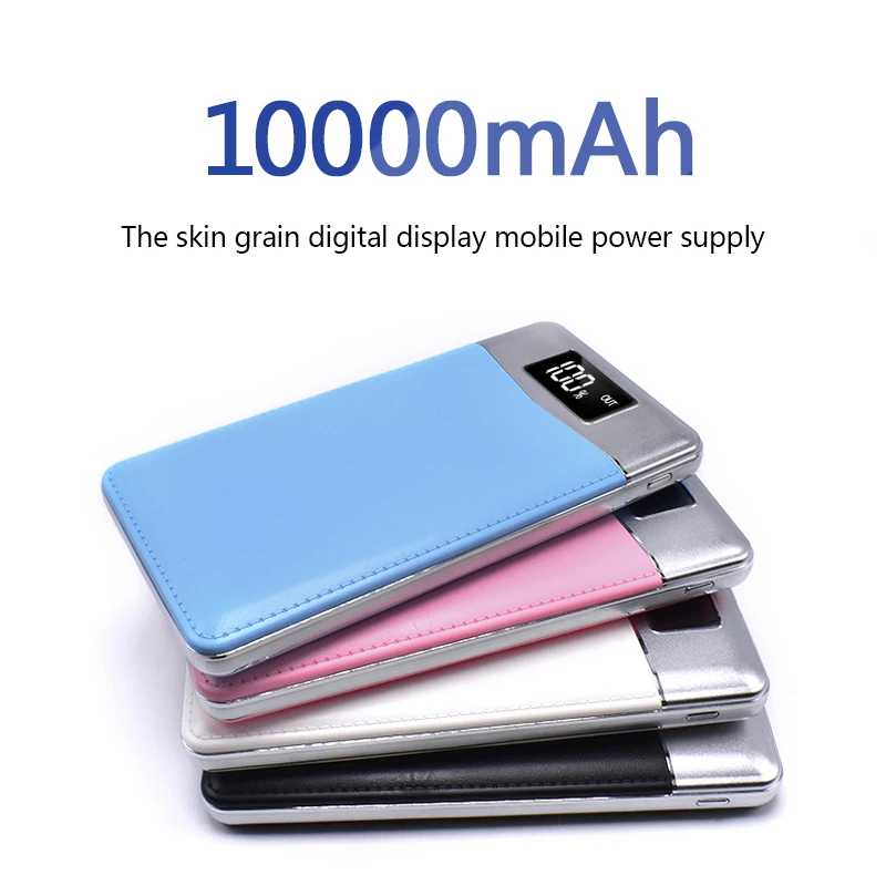 Quick Charge power Bank 10000 мАч 2 USB lcd Портативный внешний аккумулятор для мобильного телефона зарядное устройство power Bank для iPhone X samsung Note