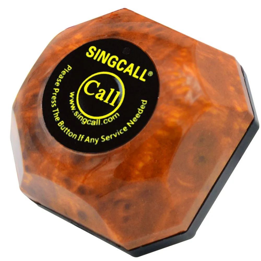 Кнопка вызова SINGCALL беспроводная система пейджинга 5 шт. настольные звонки и 1