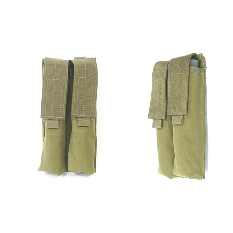 Airsoft Molle двойной P90/UMP военный подсумок Coyote Tactical TAN BK CP ACU OD Лесной камуфляж 25x11x4 см(ZL-JQ-011