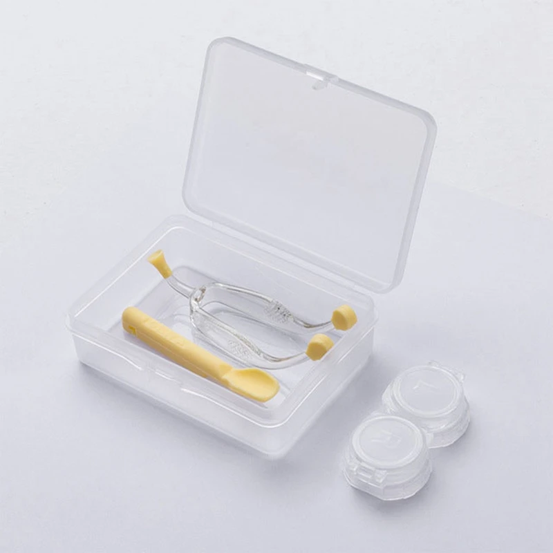 3Contact Lenses KitY Набор для контактных линз+ очиститель для ухода за глазами, для удаления контактных линз, силиконовый мягкий наконечник, пинцетная палочка чехол, набор - Цвет: 3Contact Lenses KitY