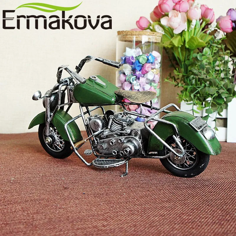 ERMAKOVA винтажная модель мотоцикла Ретро фигурка двигателя Железный мотоцикл