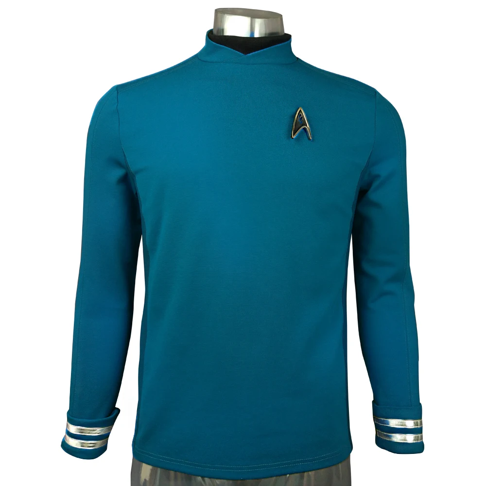 Костюм Startreks Beyond Sulu Cospaly синяя форменная форма для взрослых мужчин костюм