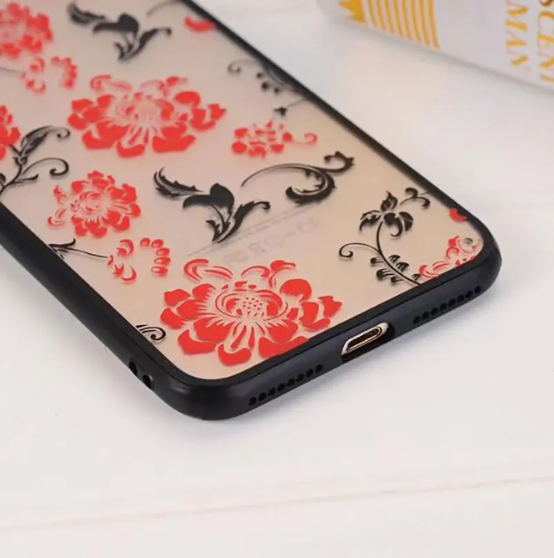 Модный цветочный кружевной узор телефон чехол для iPhone 6 6s 6plus plus 7 8 Plus X Назад ПК и