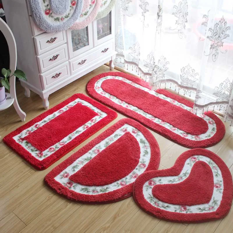 Нескользящие Коврики для ванной 40*60 см все формы 5 цветов коврики комнаты туалета