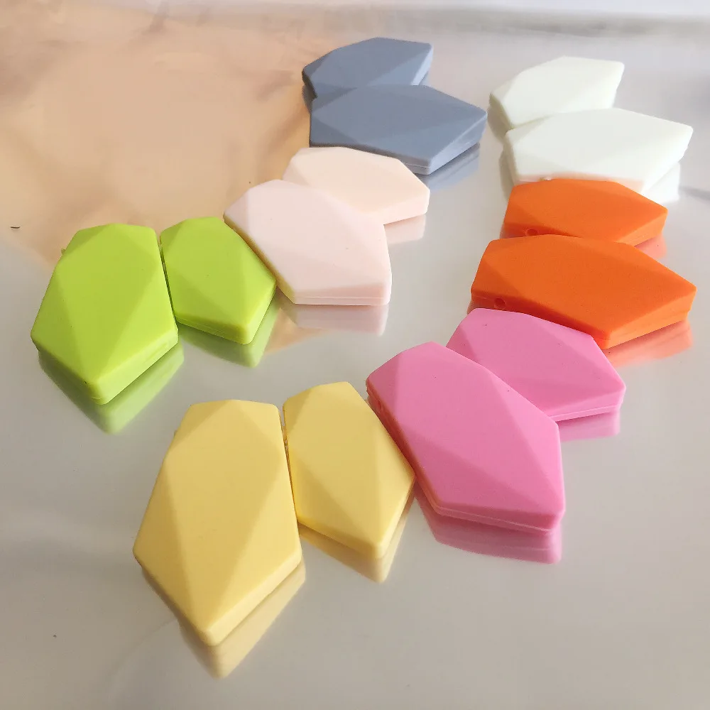 

100% Silicone BPA Free Food Grade Silicone Loose beads ,Chew beads for baby ,Arrow Silicone beads