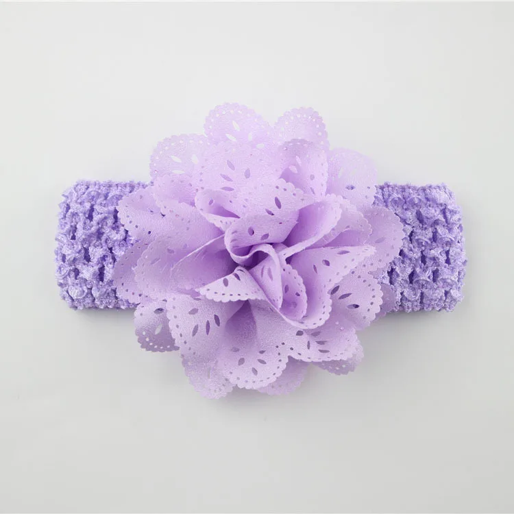 

16pcs/lot Girl Headband Hair Accessories Fold Chiffon Flower Head band Kids Headwear Girl's Hair Band bandeau bebe A3