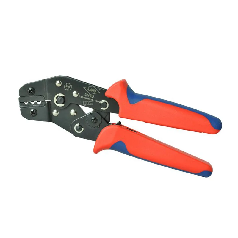 

European style crimping hand tools press pliers for non-insulated terminals and connectors 0.25~2.5mm2 multitool crimper DN-02