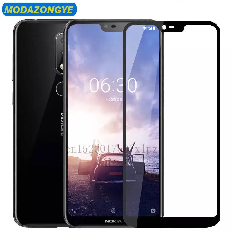 Закаленное стекло для Nokia X6 2018 защита экрана закаленное X 6 NokiaX6 TA 1099 защитная