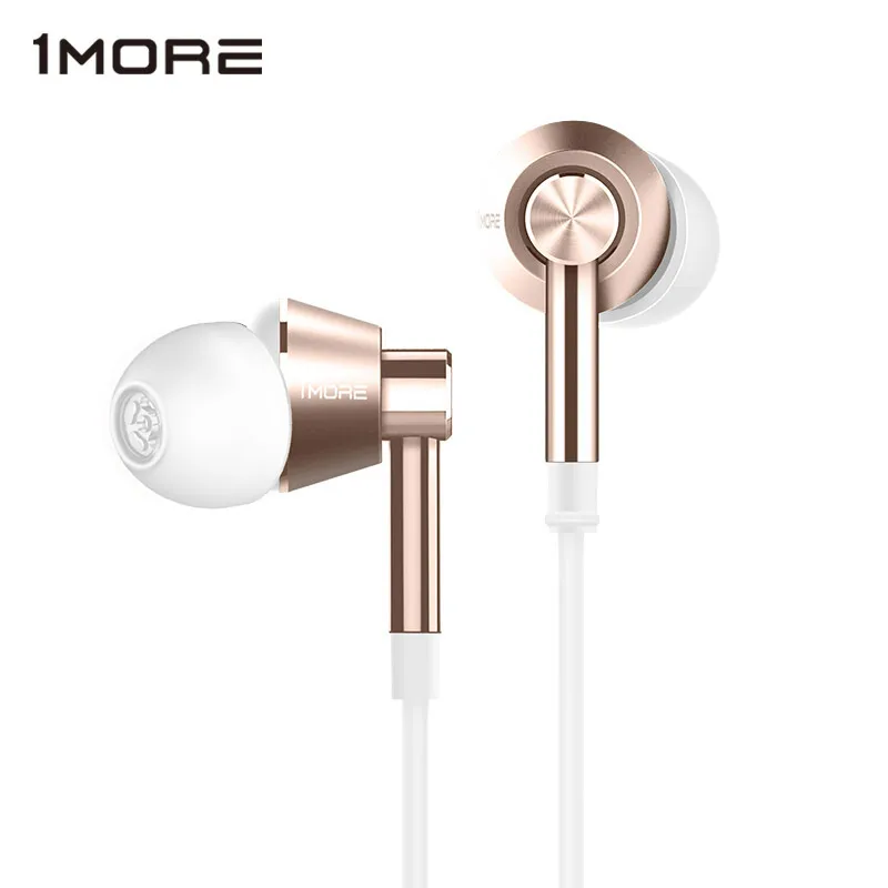 1more 1M301 поршневые наушники Металлические Наушники Hi Fi вкладыши сильный бас Шум