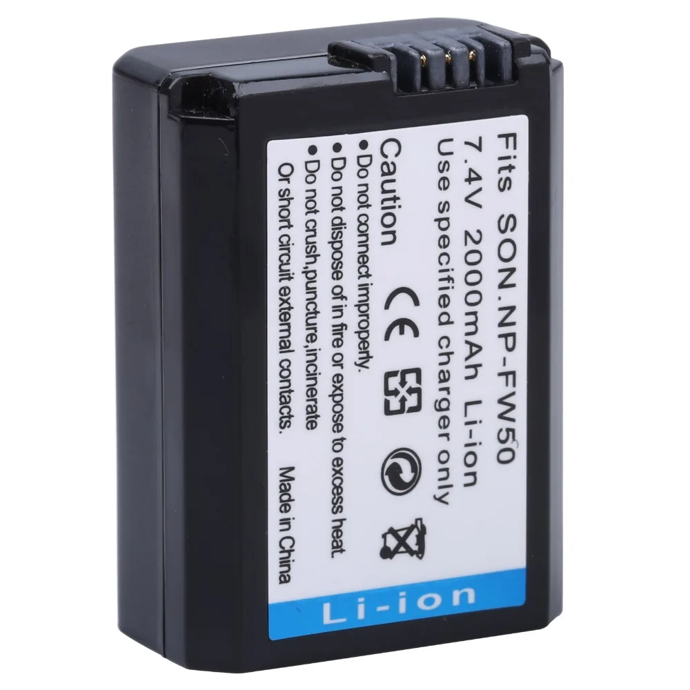 Probty 2 шт. NP-FW50 NP FW50 батарея+ ЖК-зарядное устройство для SONY NEX-7 NEX-5N NEX-F3 NEX-3D NEX-3DW NEX-3K NEX-5C NEX-5DB alpha 7R II