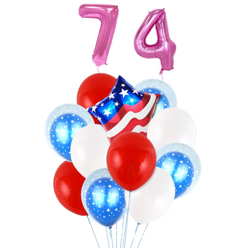 13 шт. США надувной шар День Независимости украшения Воздушные шары 4 июля юбилей